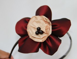 cordelute handmade floare matase