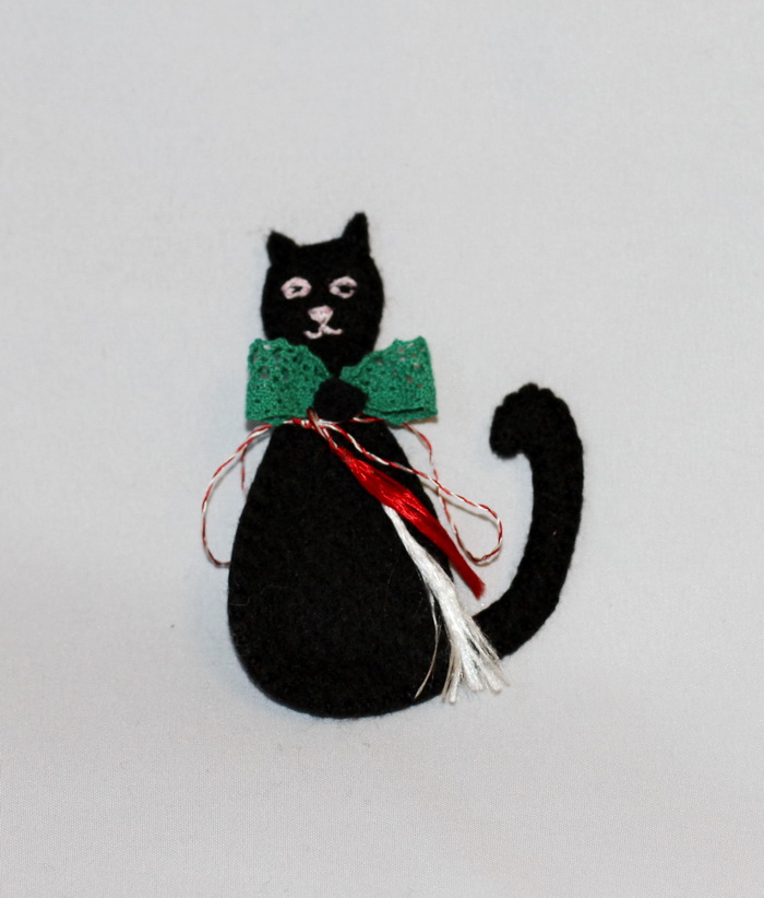 martisor handmade-pisica neagra fetru (7)